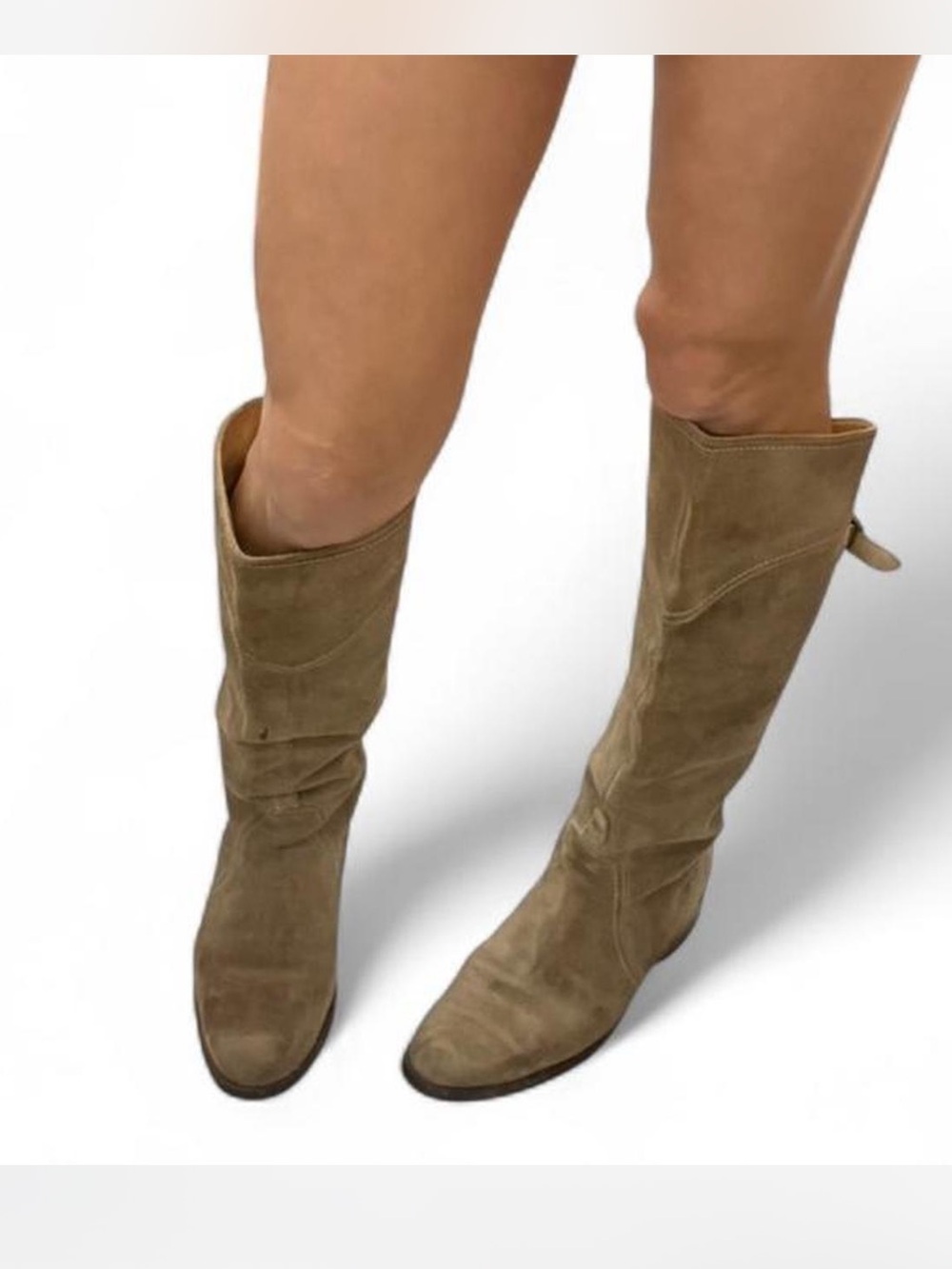 Frye Women’s Tall Suede Knee Boots - Taupe